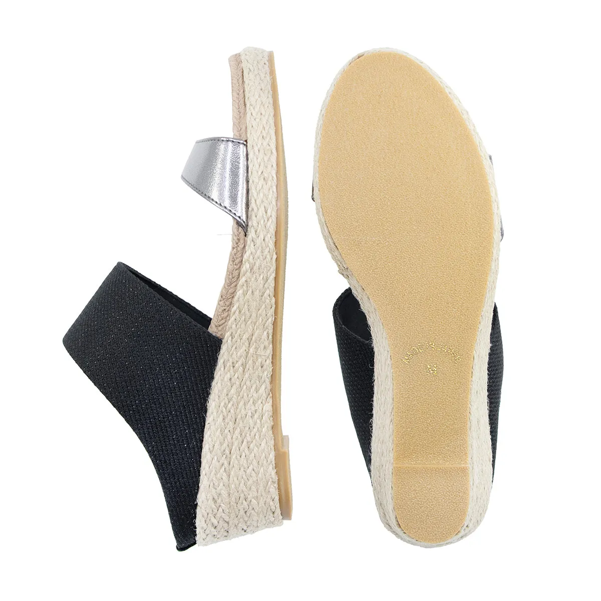 Mou2 Black 2-Ways Soft Espadrilles