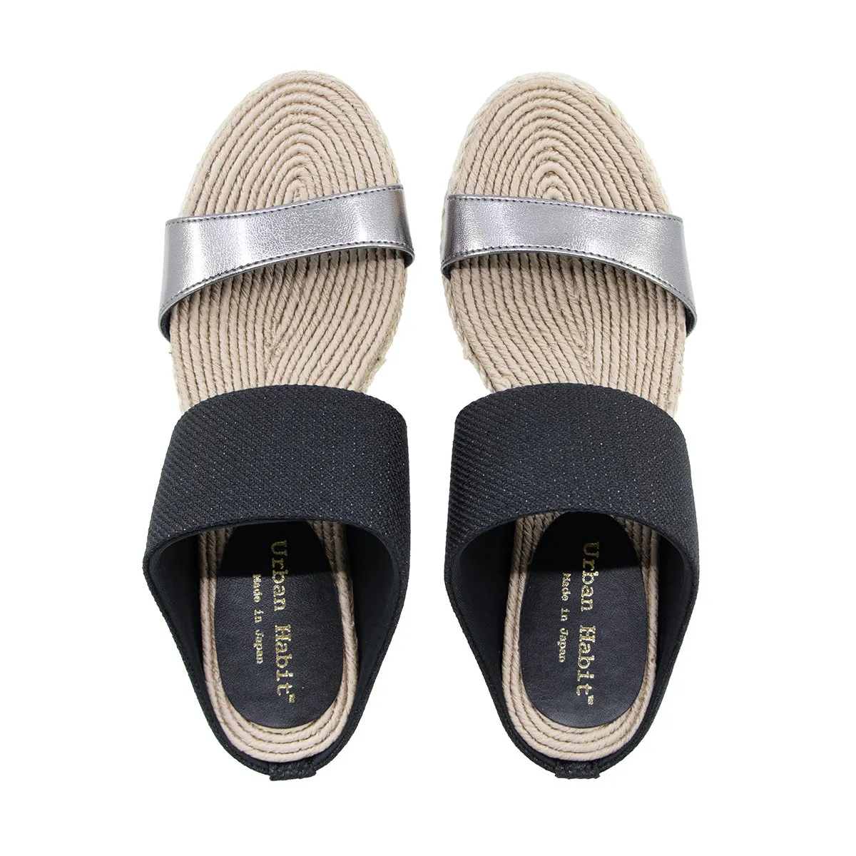 Mou2 Black 2-Ways Soft Espadrilles