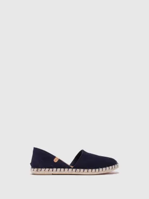 Navy Flat Espadrilles