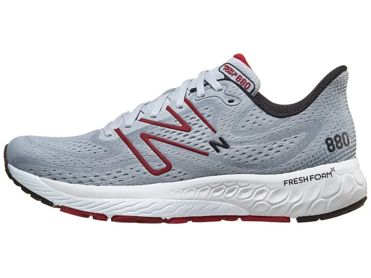 New Balance | Fresh Foam X 880v13 | Men's | Aluminum Grey/Crimson