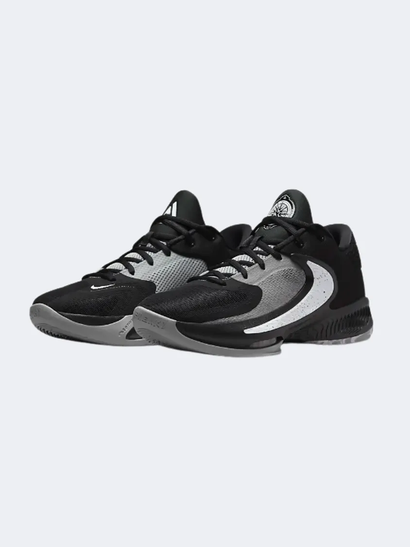 Nike Zoom Freak 4 &#39;Cookies And Cream&#39; Men Basketball Shoes Black/Grey