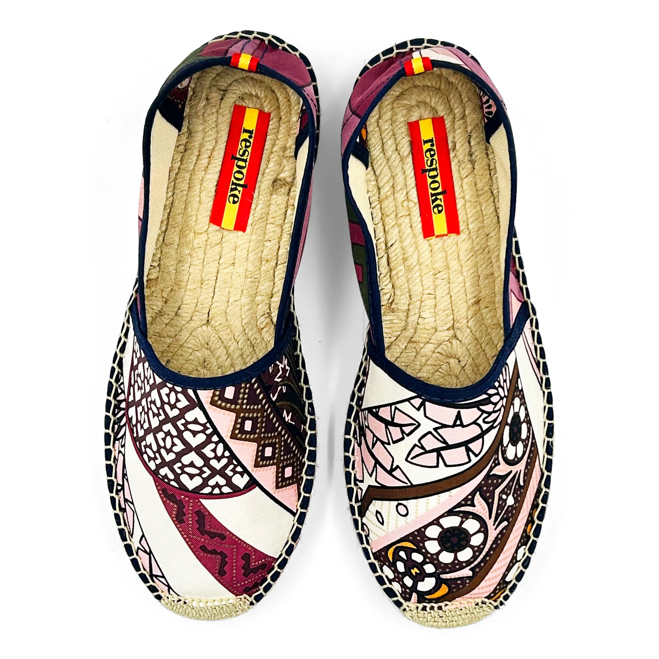 NIRVANA HEX Maroon/White Classic Espadrilles