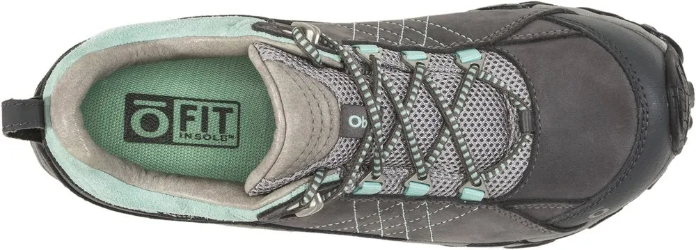 'Oboz' Women's Sapphire Low WP Low Hiker - Charcoal / Beach Glass (Wide)