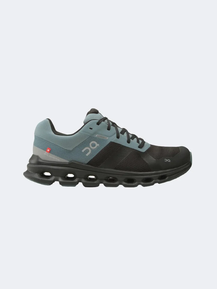 On Cloudrunner Waterproof 1 Men Running Shoes Black/Tide