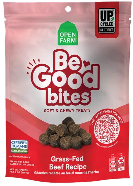 Open Farm - Be Good Bites - Grass-Fed Beef Recipe Dog Treats