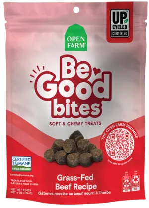 Open Farm - Be Good Bites - Grass-Fed Beef Recipe Dog Treats