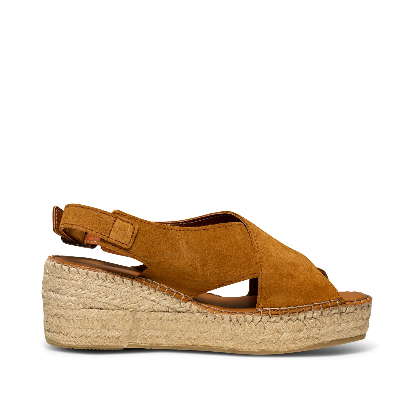 Orchid wedge suede - TAN