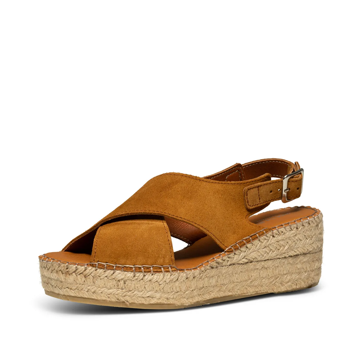 Orchid wedge suede - TAN