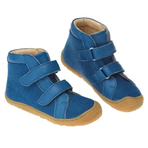 Organic Wool Felt Shoes - Blue - 23-28