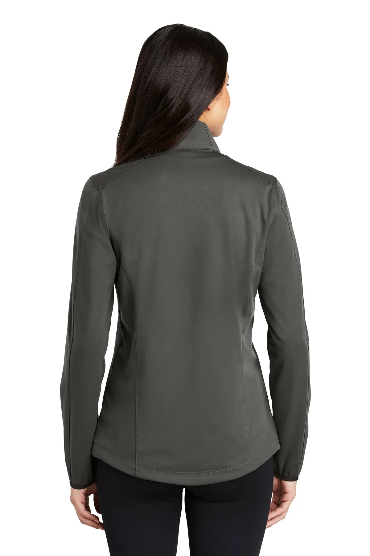 Port Authority Ladies Active Soft Shell Branded Jackets, Grey Steel