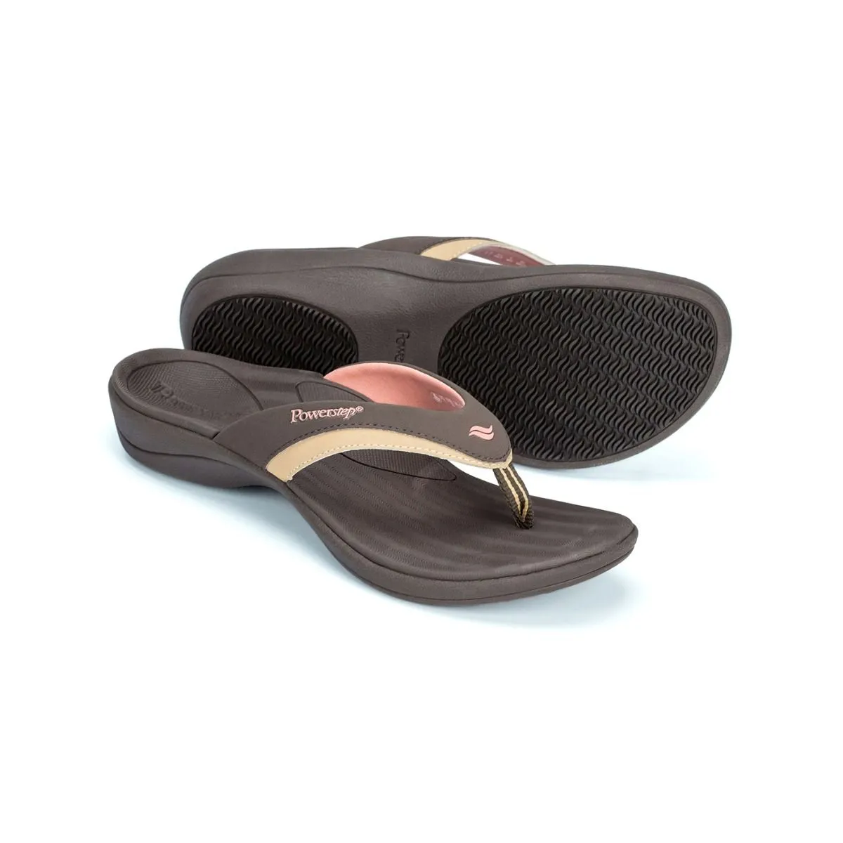 'Powerstep' Women's ArchWear™ Sandal - Brown