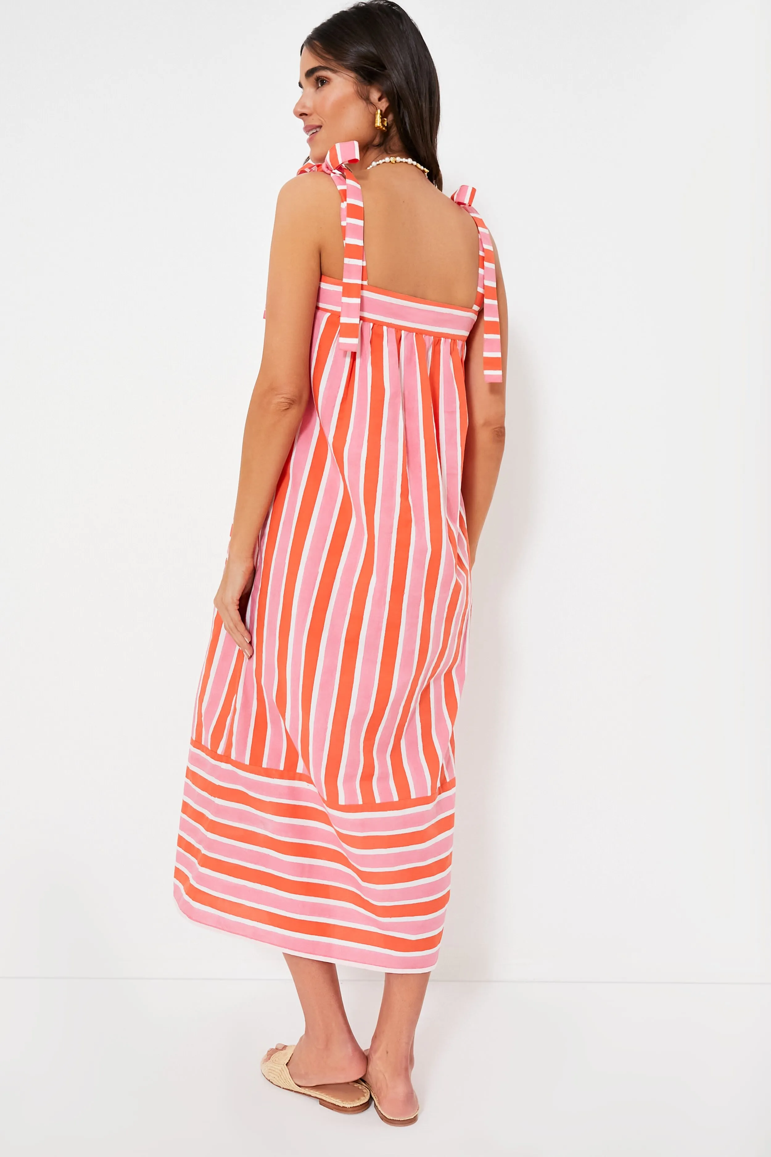 Raspberry Stripe Palma Dress