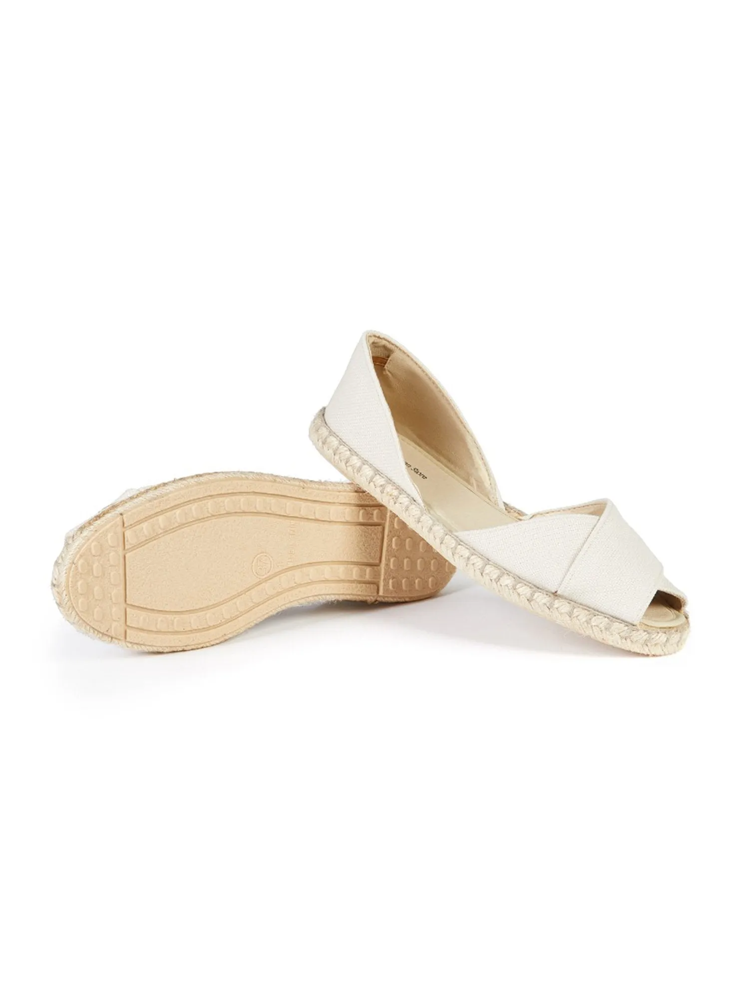 Recycelte Espadrille mit überkreuzten Riemen