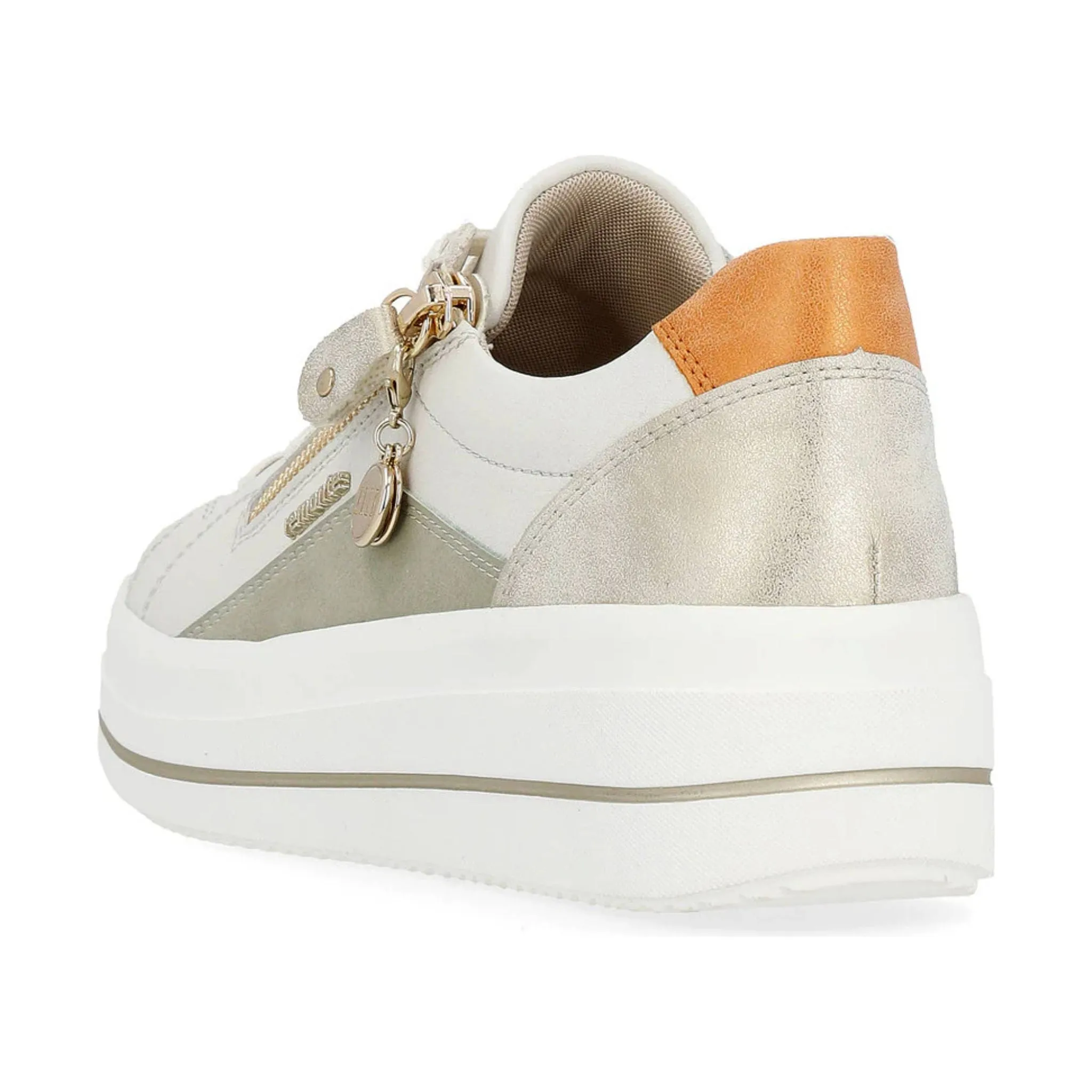 Remonte Women's Julika 01 Shoes - Off White/Salbei/Muschel/Orange