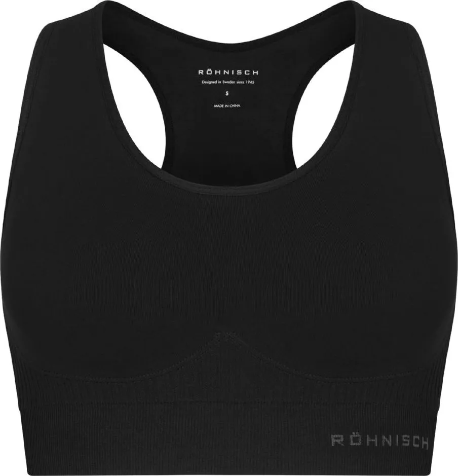 Röhnisch Women&#x27;s Seamless Soft Rib Sportsbra Black | Buy Röhnisch Women&#x27;s Seamless Soft Rib Sportsbra Black here | Outnorth