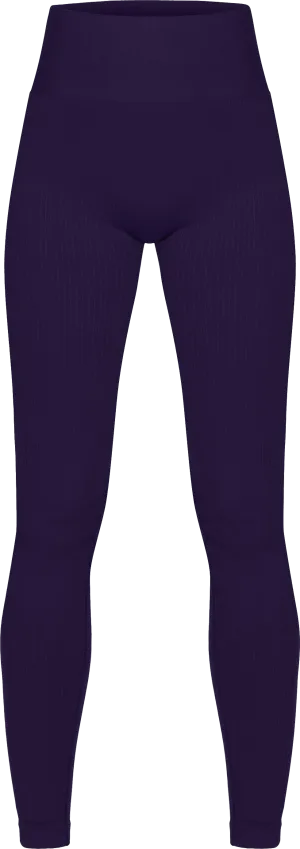 Röhnisch Women&#x27;s Seamless Soft Rib Tights Blackcurrant | Buy Röhnisch Women&#x27;s Seamless Soft Rib Tights Blackcurrant here | Outnorth