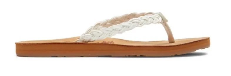 'Roxy' Women's Lorraine Braid Sandal - White