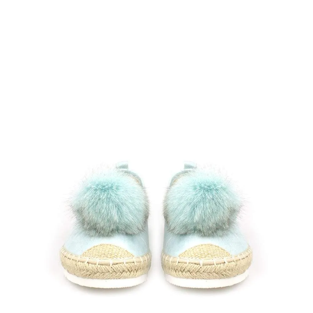 Sandi Slip On Pom Pom Espadrille Pump