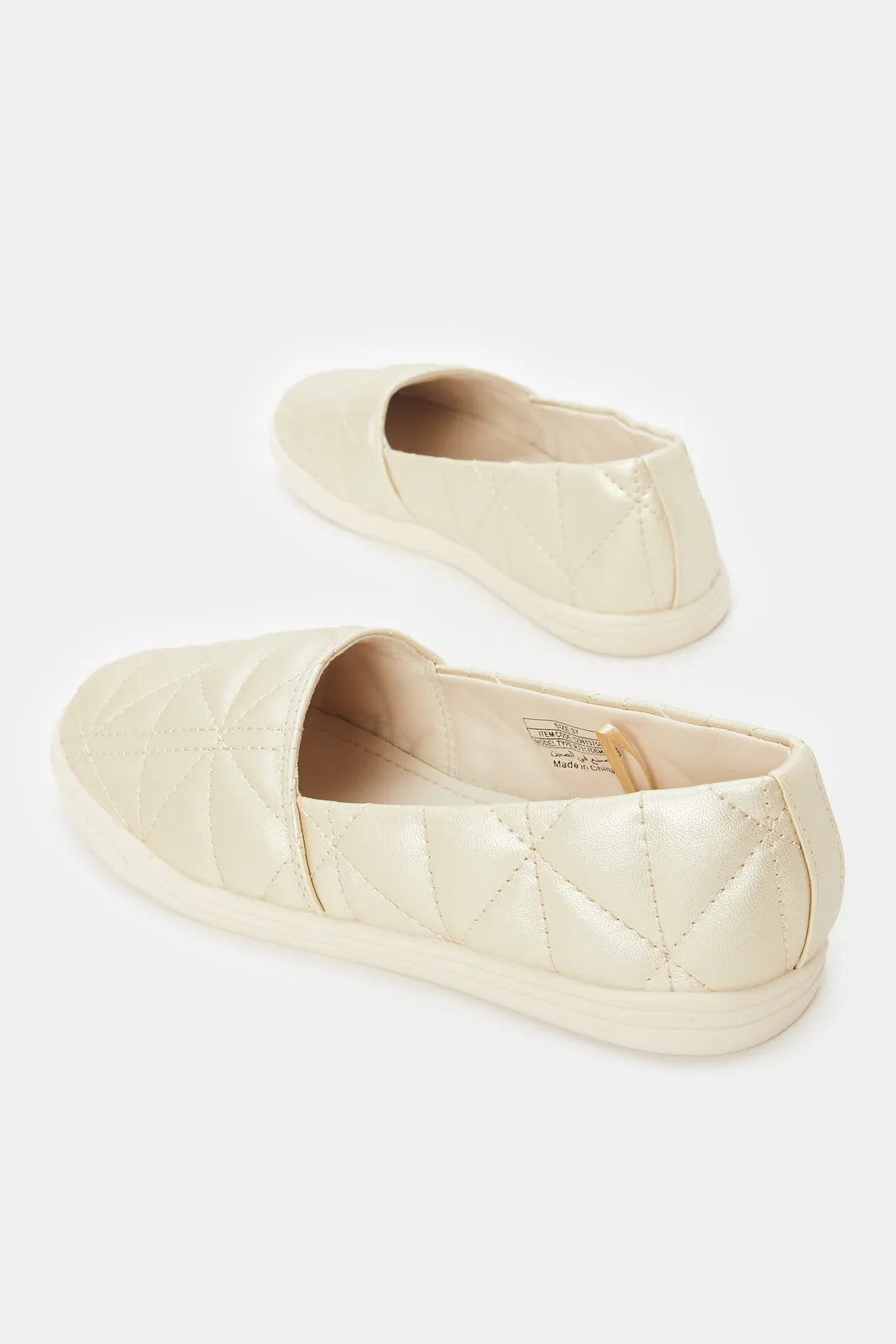 Senior Girls Gold Espadrille Shoe