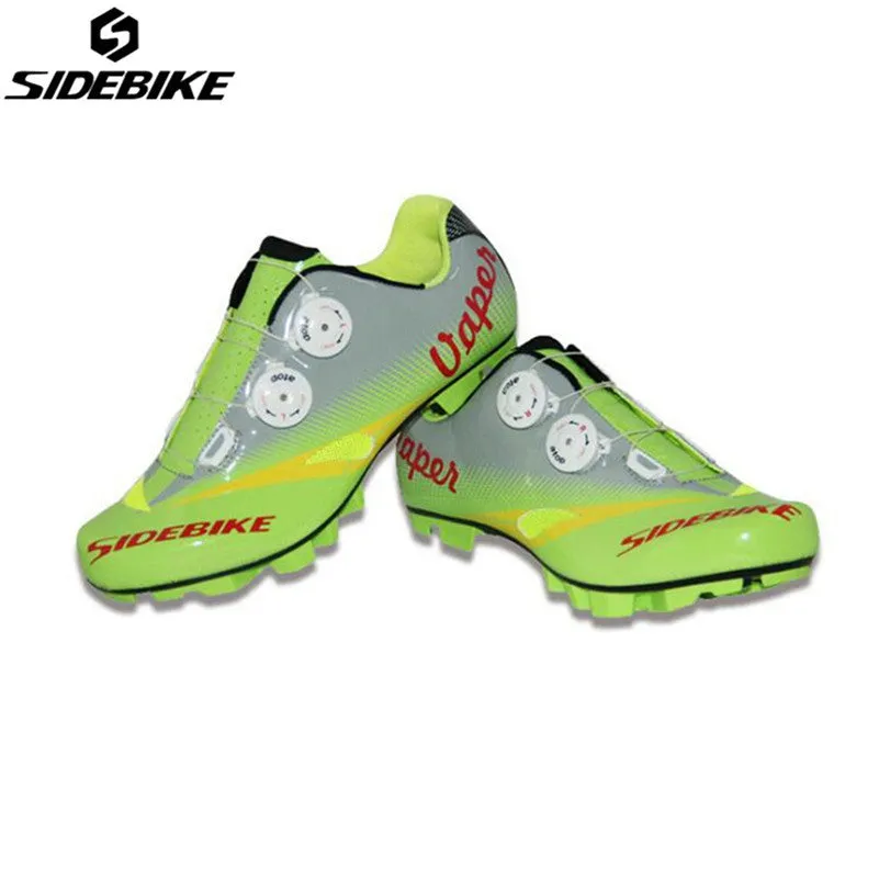 SIDEBIKE Cycling Shoes Lightweight Breathable Slip Resistant Rubber Bike Bicycle Cycling Shoes Buttons Mountain Bike Shoes