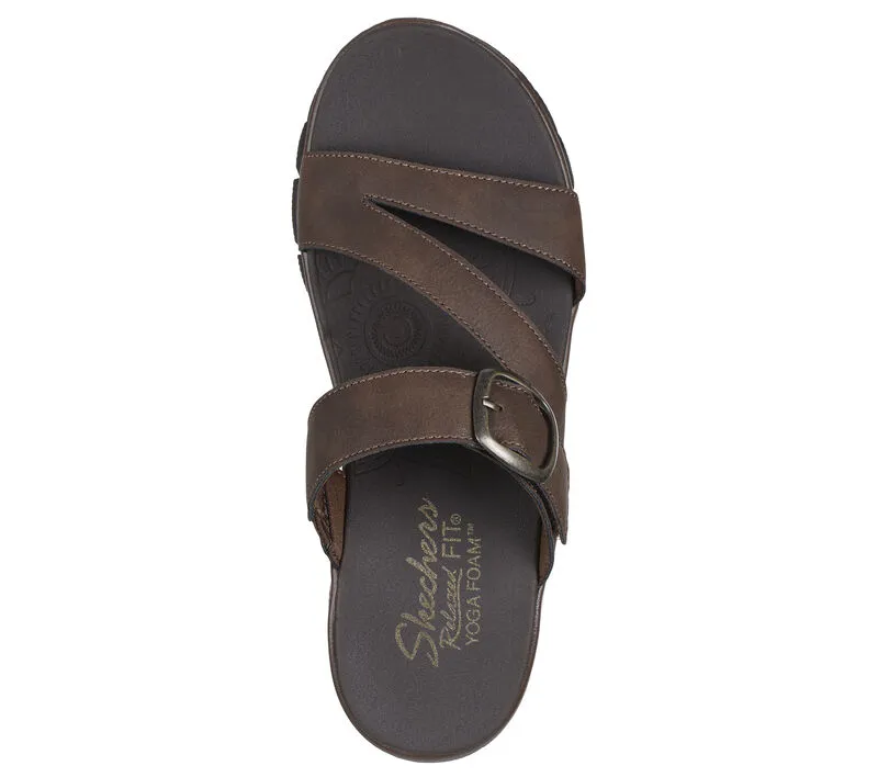 'Skechers' Women's Relaxed Fit: Easy Going-'Slide On By' Sandal - Chocolate