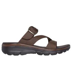 'Skechers' Women's Relaxed Fit: Easy Going-'Slide On By' Sandal - Chocolate