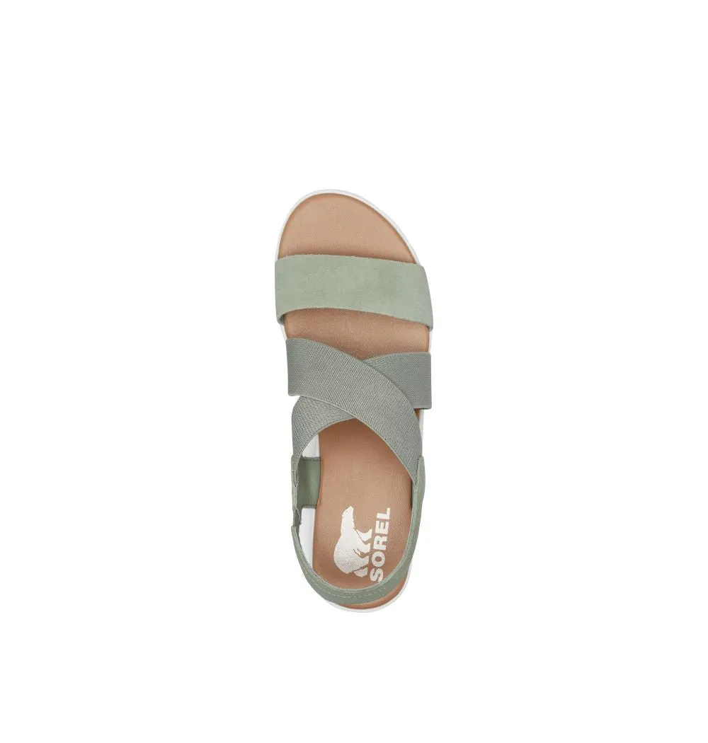 'Sorel' Women's Cameron Flatform Slingback - Safari / Sea Salt