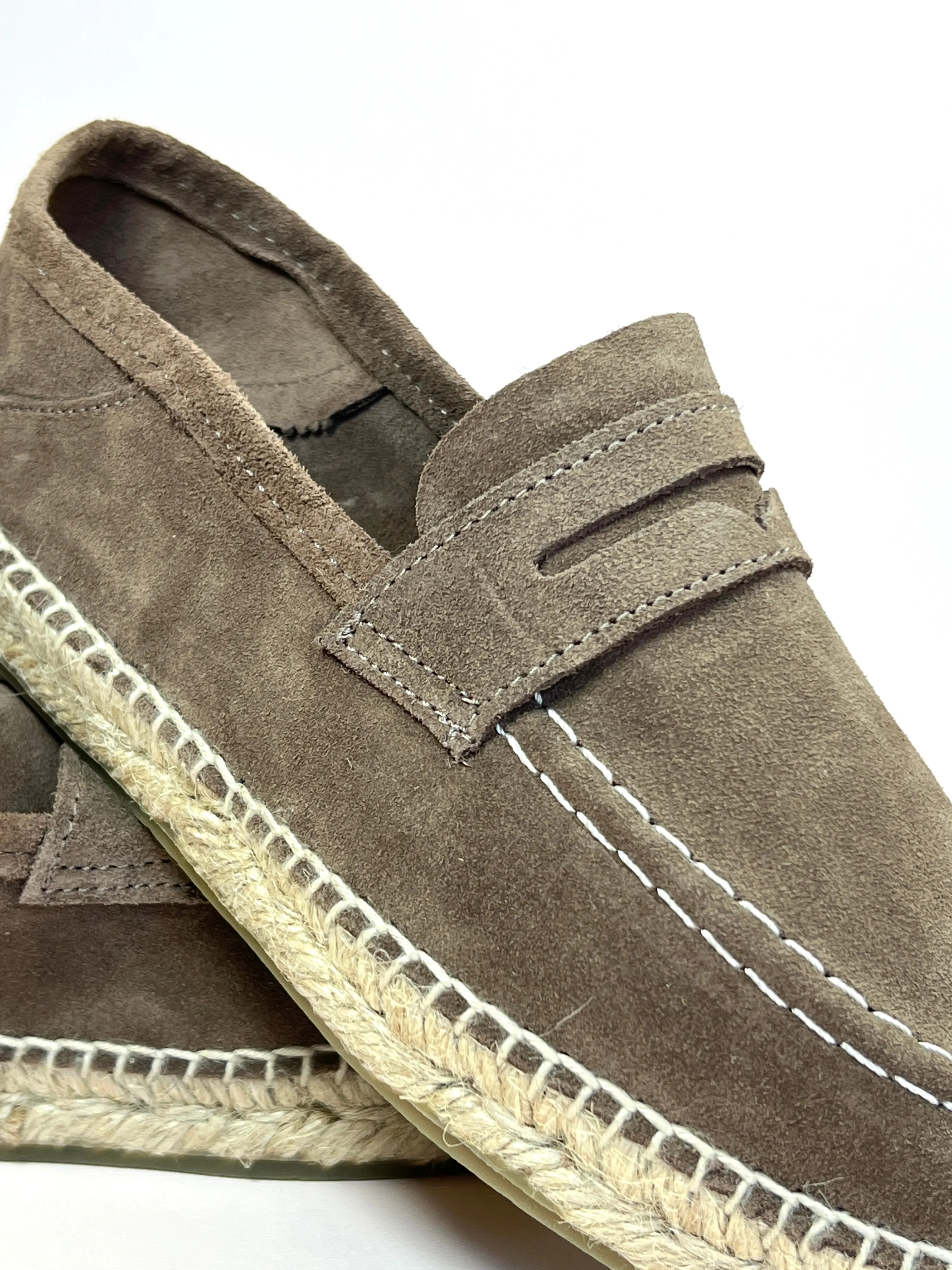 Suede Loafer Espadrille