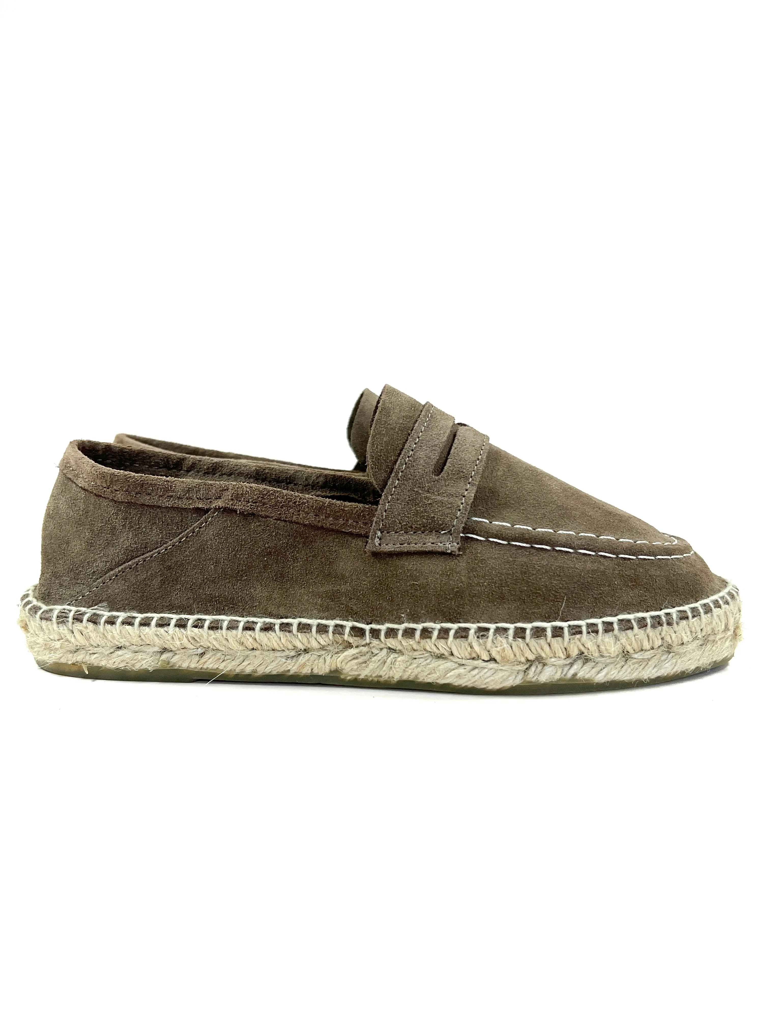 Suede Loafer Espadrille