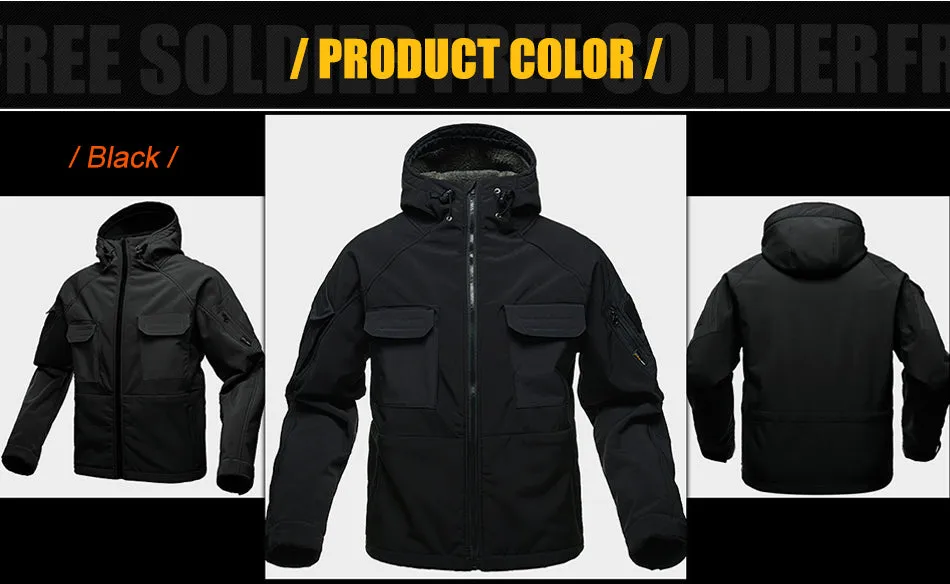 tactical waterproof soft shell hiking jacket