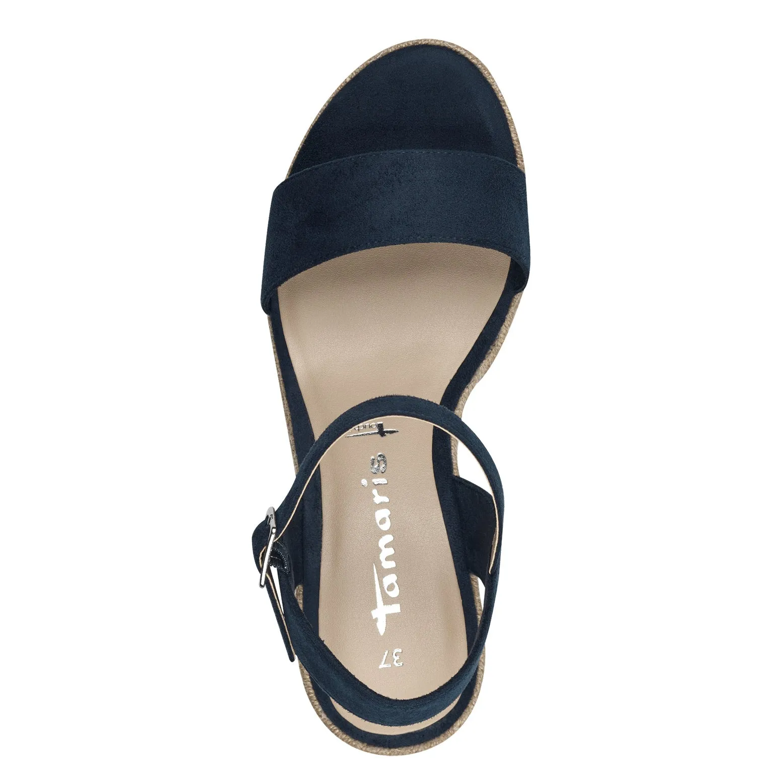 Tamaris Womens Wedge Sandal 28300 Navy