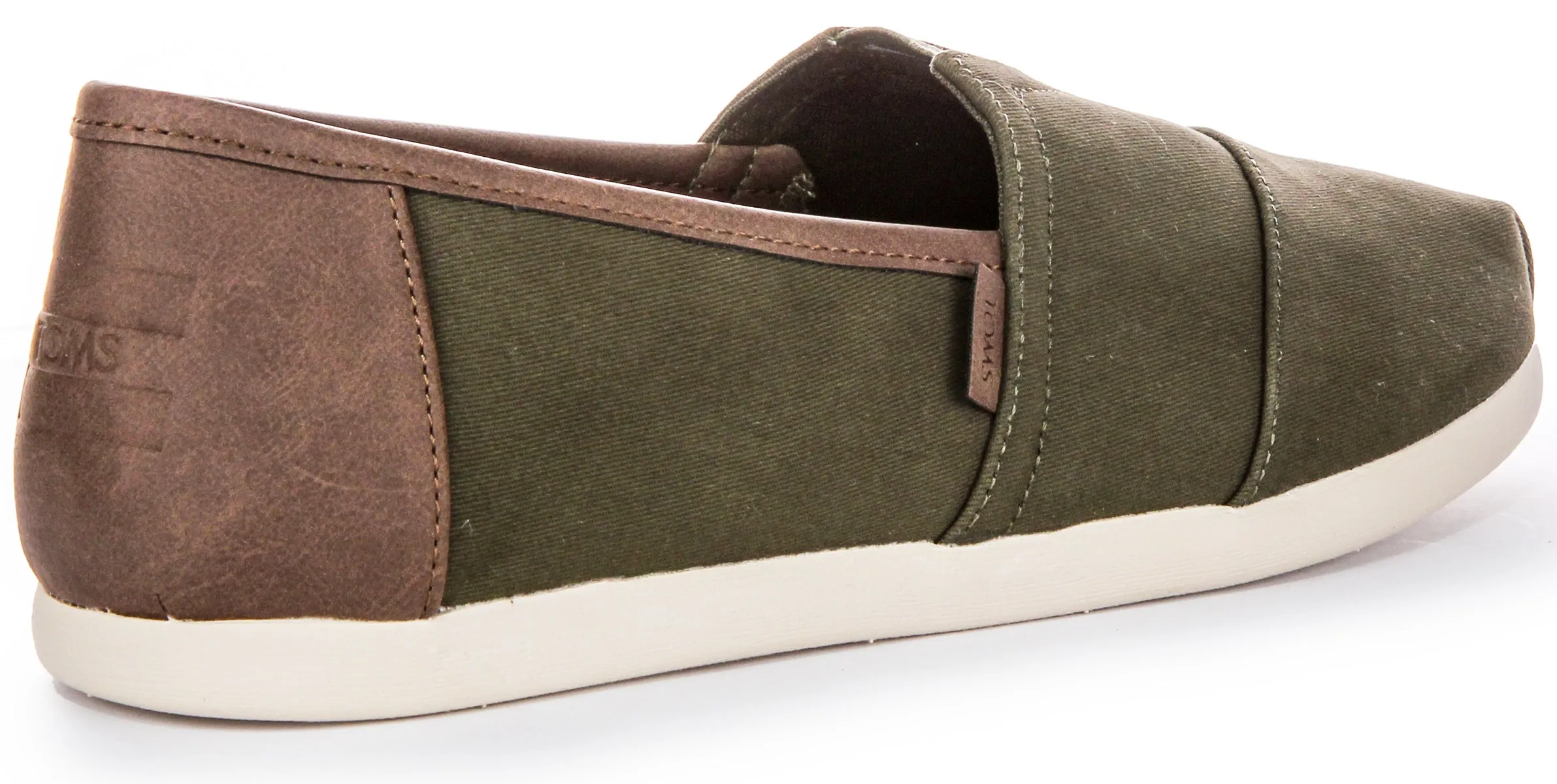 Toms Alpargata Vegan In Olive Green For Men