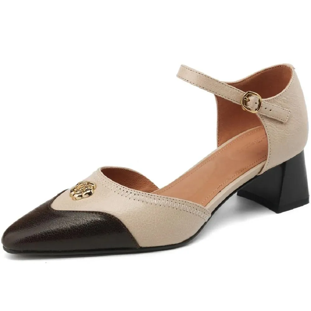 TSS78 Thick Medium Heels - Women's Casual Shoes