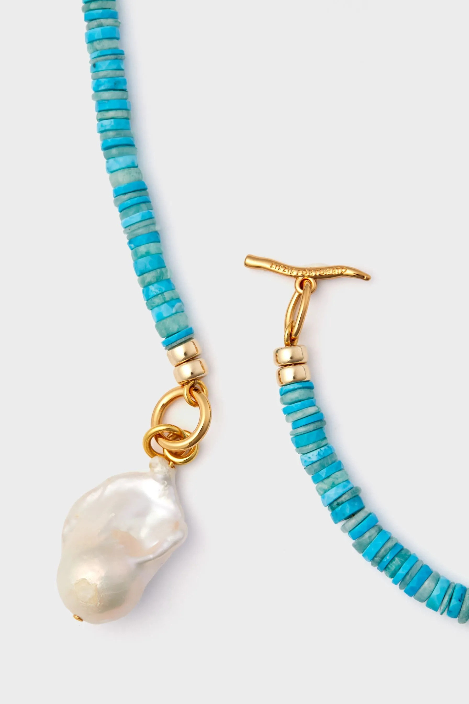 Turquoise Pearl Isle Necklace