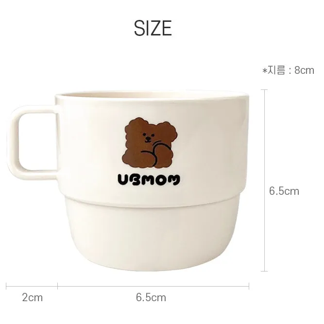 UBMOM Chocolate Mong  Handle Cup Set - 3pcs