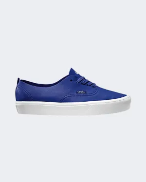 Vans Leather Authentic Decon Lite Women Lifestyle Espadrilles Blue