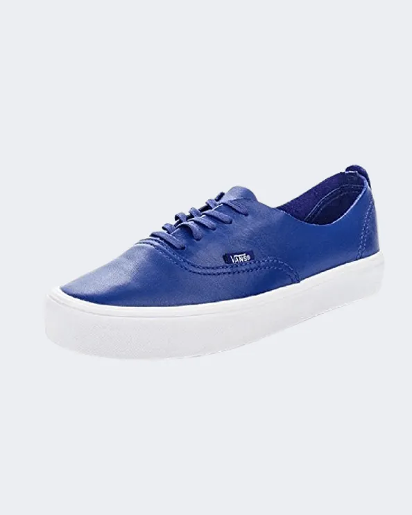 Vans Leather Authentic Decon Lite Women Lifestyle Espadrilles Blue