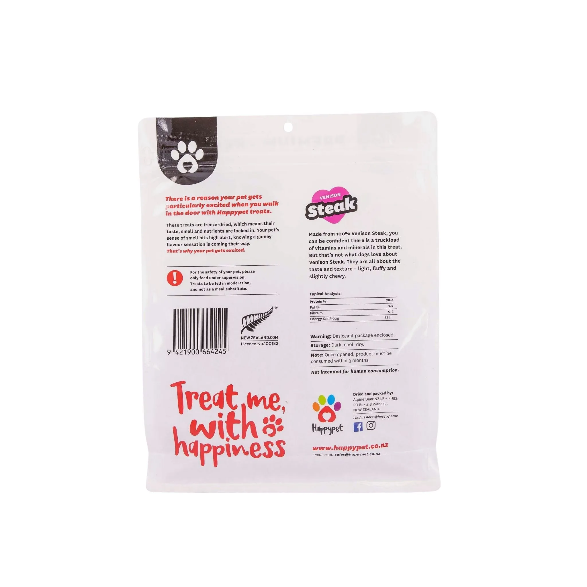 Venison Steak 250g - Cat and Dog Treats