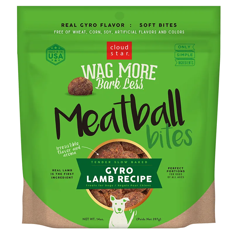 Wag More Bark Less Grain Free Meatball Bites, Gyro Lamb Recipe