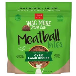 Wag More Bark Less Grain Free Meatball Bites, Gyro Lamb Recipe