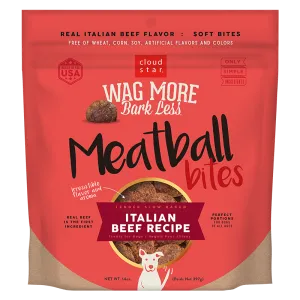 Wag More Bark Less Grain Free Meatball Bites, Italian Beef Recipe