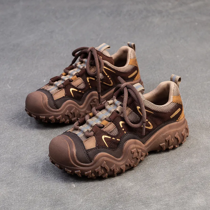 Women Retro Breathable Casual Hiking Shoes