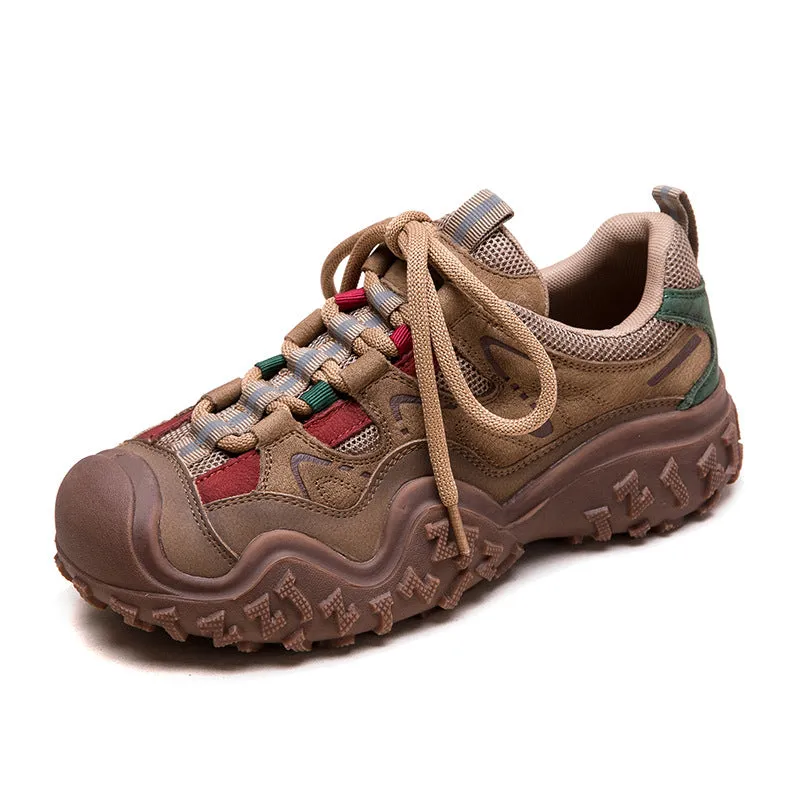 Women Retro Breathable Casual Hiking Shoes