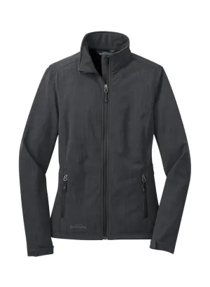 Women&#x27;s Eddie Bauer Grey Shaded Crosshatch Soft Shell Jacket EB533