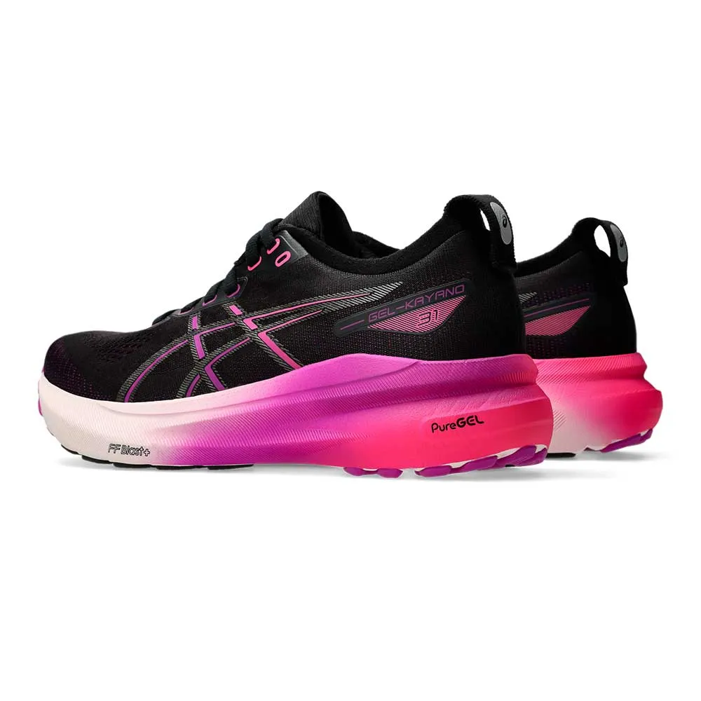 Women's Gel-Kayano 31 Running Shoe - Black/Bold Magenta - Regular (B)