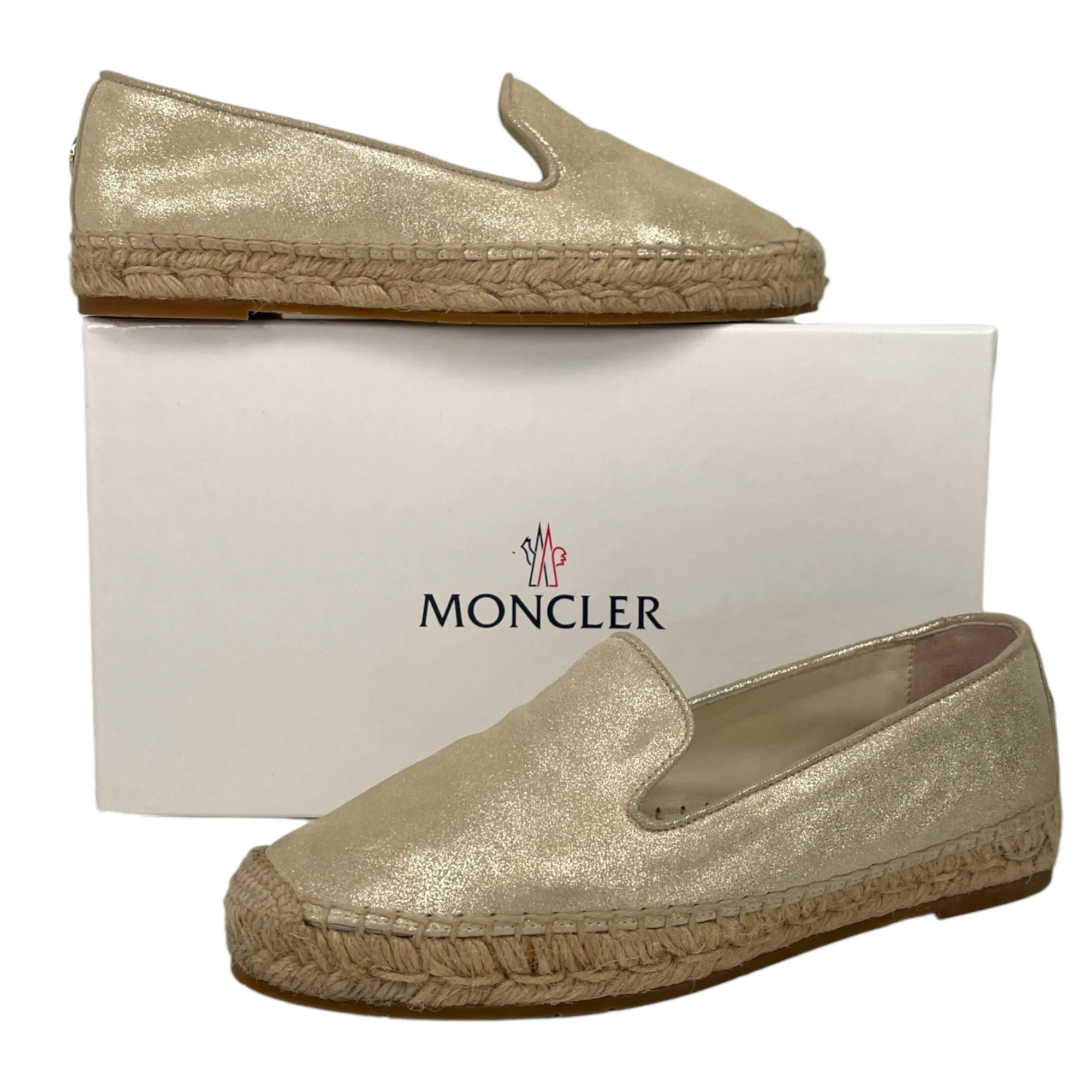 Women's Josette Lurex Espadrilles Gold Size EU 36 / UK 3